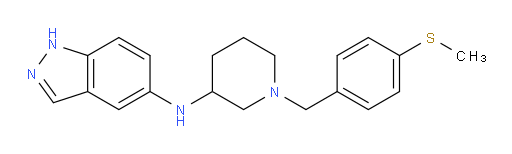 N-[1-[[4-(Methylthio)phenyl]methyl]-3-piperidinyl]-1H-indazol-5-amine (ACI)