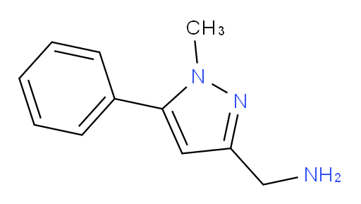 1-Methyl-5-phenyl-1H-pyrazole-3-methanamine (ACI)