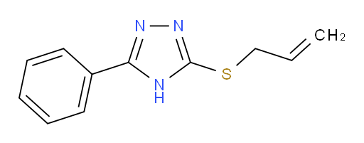 3-Phenyl-5-(2-propen-1-ylthio)-1H-1,2,4-triazole (ACI)