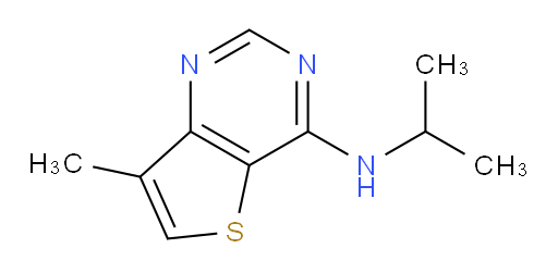 7-Methyl-N-(1-methylethyl)thieno[3,2-d]pyrimidin-4-amine (ACI)