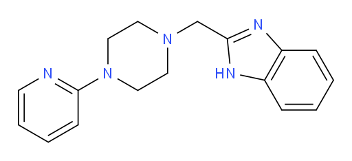 2-[[4-(2-Pyridinyl)-1-piperazinyl]methyl]-1H-benzimidazole (ACI)