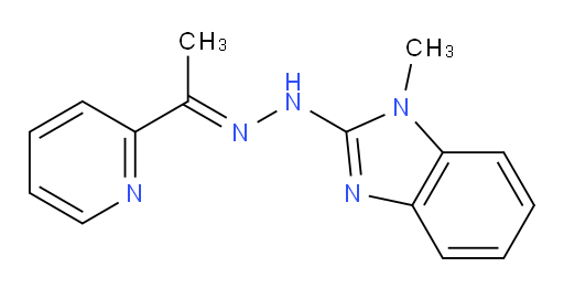 1-(2-Pyridinyl)ethanone 2-(1-methyl-1H-benzimidazol-2-yl)hydrazone (ACI)