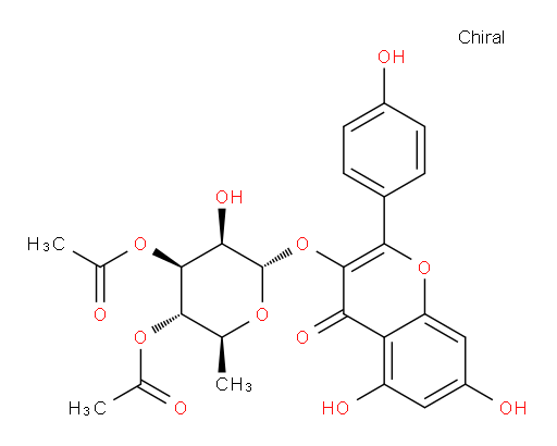 Kaempferol 3-O-(3′′,4′′-di-O-acetyl-α-L-rhamnopyranoside)