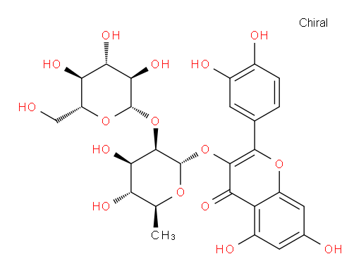 3-[(6-Deoxy-2-O-β-D-glucopyranosyl-α-L-mannopyranosyl)oxy]-2-(3,4-dihydroxyphenyl)-5,7-dihydroxy-4H-1-benzopyran-4-one (ACI)