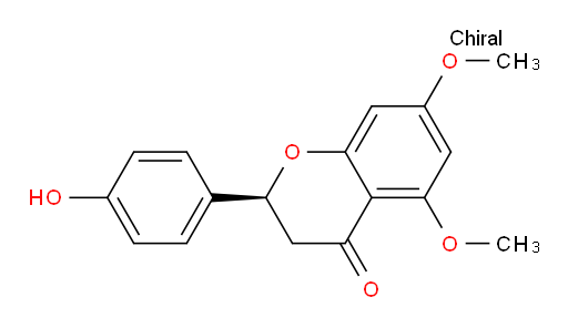 (2S)-2,3-Dihydro-2-(4-hydroxyphenyl)-5,7-dimethoxy-4H-1-benzopyran-4-one (ACI)