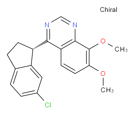 4-[(1S)-6-Chloro-2,3-dihydro-1H-inden-1-yl]-7,8-dimethoxyquinazoline (ACI)