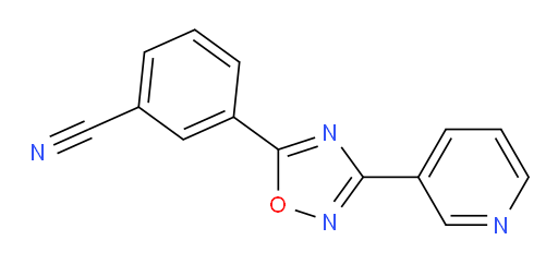3-[3-(3-Pyridinyl)-1,2,4-oxadiazol-5-yl]benzonitrile (ACI)