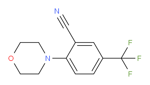 Benzonitrile, 2-(4-morpholinyl)-5-(trifluoromethyl)- (9CI, ACI)