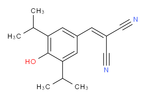 2-[[4-Hydroxy-3,5-bis(1-methylethyl)phenyl]methylene]propanedinitrile (ACI)