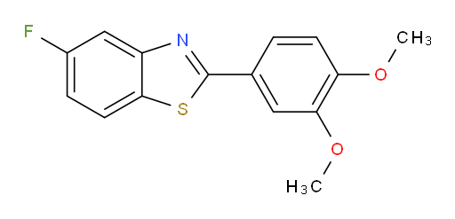 2-(3,4-Dimethoxyphenyl)-5-fluorobenzothiazole (ACI)