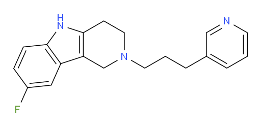 8-Fluoro-2,3,4,5-tetrahydro-2-[3-(3-pyridinyl)propyl]-1H-pyrido[4,3-b]indole (ACI)