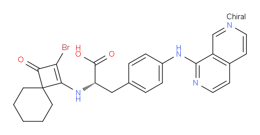 N-(2-Bromo-3-oxospiro[3.5]non-1-en-1-yl)-4-(2,7-naphthyridin-1-ylamino)-L-phenylalanine (ACI)