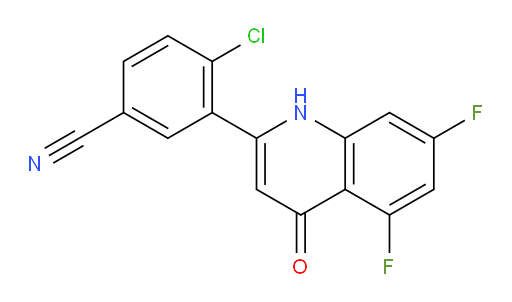 4-Chloro-3-(5,7-difluoro-1,4-dihydro-4-oxo-2-quinolinyl)benzonitrile (ACI)