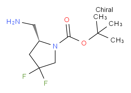 1,1-Dimethylethyl (2R)-2-(aminomethyl)-4,4-difluoro-1-pyrrolidinecarboxylate (ACI)