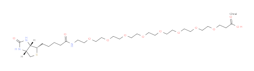 33-[(3aS,4S,6aR)-Hexahydro-2-oxo-1H-thieno[3,4-d]imidazol-4-yl]-29-oxo-4,7,10,13,16,19,22,25-octaoxa-28-azatritriacontanoic acid (ACI)