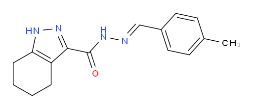 4,5,6,7-Tetrahydro-1H-indazole-3-carboxylic acid (2E)-2-[(4-methylphenyl)methylene]hydrazide (ACI)