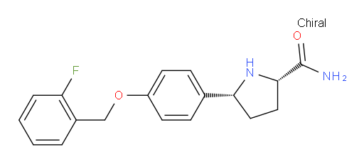 (2S,5R)-5-[4-[(2-Fluorophenyl)methoxy]phenyl]-2-pyrrolidinecarboxamide (ACI)