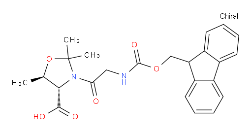 4-Oxazolidinecarboxylic acid, 3-[2-[[(9H-fluoren-9-ylmethoxy)carbonyl]amino]acetyl]-2,2,5-trimethyl-, (4S,5R)- (ACI)