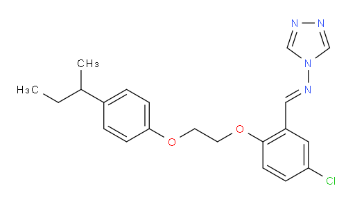 [N(E)]-N-[[5-Chloro-2-[2-[4-(1-methylpropyl)phenoxy]ethoxy]phenyl]methylene]-4H-1,2,4-triazol-4-amine (ACI)