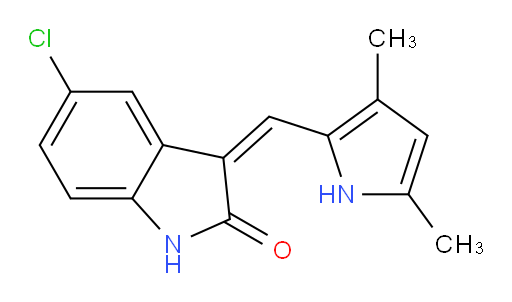 (3Z)-5-Chloro-3-[(3,5-dimethyl-1H-pyrrol-2-yl)methylene]-1,3-dihydro-2H-indol-2-one (ACI)