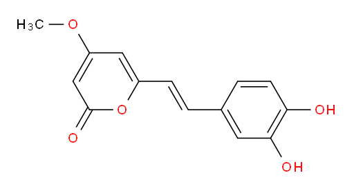 2H-Pyran-2-one, 6-[2-(3,4-dihydroxyphenyl)ethenyl]-4-methoxy-, (E)- (9CI)