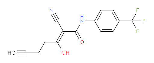 (2Z)-2-Cyano-3-hydroxy-N-[4-(trifluoromethyl)phenyl]-2-hepten-6-ynamide (ACI)