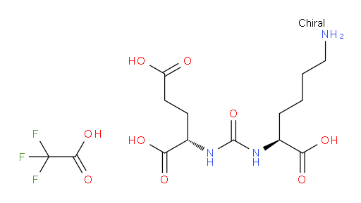 L-Glutamic acid, N-[[[(1S)-5-amino-1-carboxypentyl]amino]carbonyl]-, 2,2,2-trifluoroacetate (1:1) (ACI)