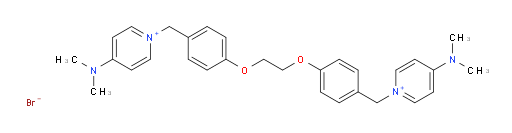 Pyridinium, 1,1′-[1,2-ethanediylbis(oxy-4,1-phenylenemethylene)]bis[4-(dimethylamino)-, bromide (1:2) (ACI)