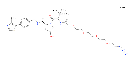 L-Prolinamide, N-(14-azido-1-oxo-3,6,9,12-tetraoxatetradec-1-yl)-3-methyl-L-valyl-4-hydroxy-N-[[4-(4-methyl-5-thiazolyl)phenyl]methyl]-, (4R)- (ACI)
