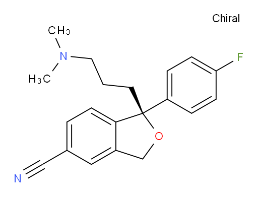 (S)-1-(3-(dimethylamino)propyl)-1-(4-fluorophenyl)-1,3-dihydroisobenzofuran-5-carbonitrile