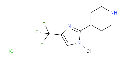 4-(1-methyl-4-(trifluoromethyl)-1H-imidazol-2-yl)piperidine hydrochloride