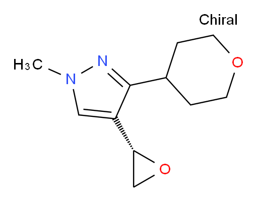 1-methyl-3-(oxan-4-yl)-4-[(2S)-oxiran-2-yl]-1H-pyrazole