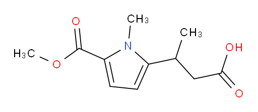 3-[5-(methoxycarbonyl)-1-methyl-1H-pyrrol-2-yl]butanoic acid