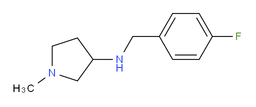 N-[(4-fluorophenyl)methyl]-1-methylpyrrolidin-3-amine