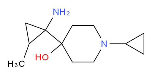 4-(1-amino-2-methylcyclopropyl)-1-cyclopropylpiperidin-4-ol