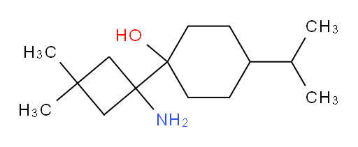 1-(1-amino-3,3-dimethylcyclobutyl)-4-(propan-2-yl)cyclohexan-1-ol