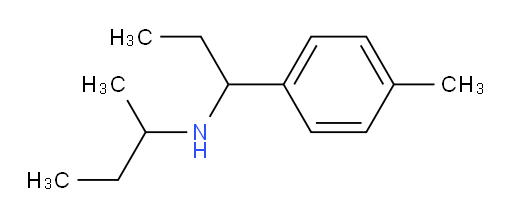 (butan-2-yl)[1-(4-methylphenyl)propyl]amine