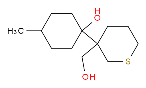 1-[3-(hydroxymethyl)thian-3-yl]-4-methylcyclohexan-1-ol