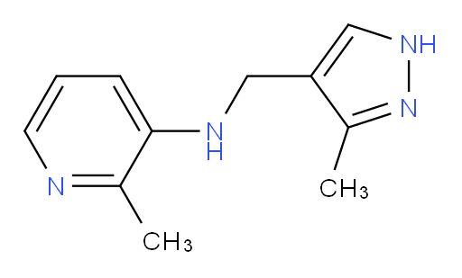 2-methyl-N-[(3-methyl-1H-pyrazol-4-yl)methyl]pyridin-3-amine