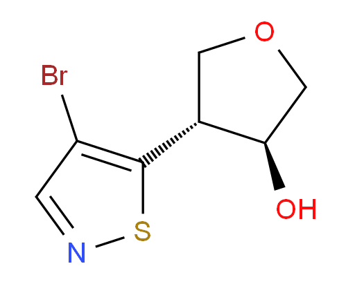 rac-(3R,4S)-4-(4-bromo-1,2-thiazol-5-yl)oxolan-3-ol