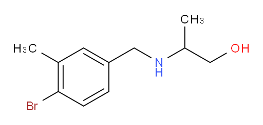 2-{[(4-bromo-3-methylphenyl)methyl]amino}propan-1-ol