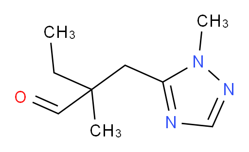2-methyl-2-[(1-methyl-1H-1,2,4-triazol-5-yl)methyl]butanal