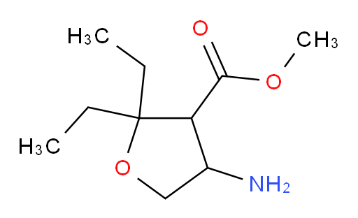 methyl 4-amino-2,2-diethyloxolane-3-carboxylate