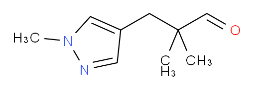 2,2-dimethyl-3-(1-methyl-1H-pyrazol-4-yl)propanal