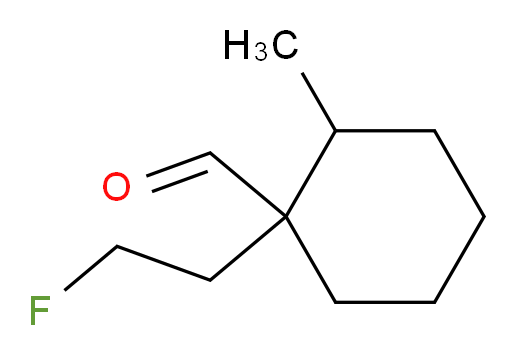1-(2-fluoroethyl)-2-methylcyclohexane-1-carbaldehyde