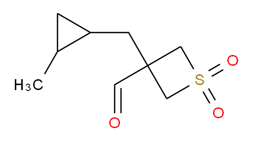 3-[(2-methylcyclopropyl)methyl]-1,1-dioxo-1lambda6-thietane-3-carbaldehyde