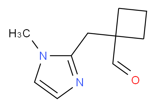 1-[(1-methyl-1H-imidazol-2-yl)methyl]cyclobutane-1-carbaldehyde