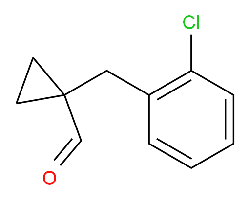 1-[(2-chlorophenyl)methyl]cyclopropane-1-carbaldehyde