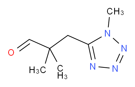 2,2-dimethyl-3-(1-methyl-1H-1,2,3,4-tetrazol-5-yl)propanal