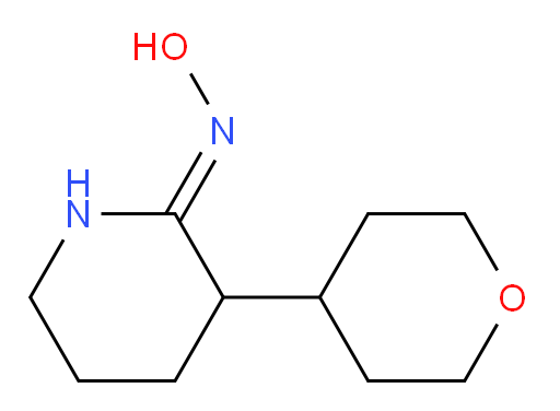 N-[(2Z)-3-(oxan-4-yl)piperidin-2-ylidene]hydroxylamine